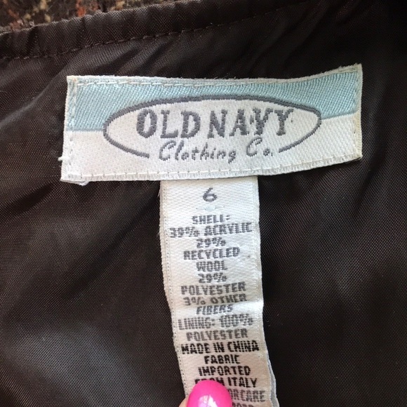 Old Navy Vintage Wool Plaid Twee Dress Brown 6 - Picture 6 of 6